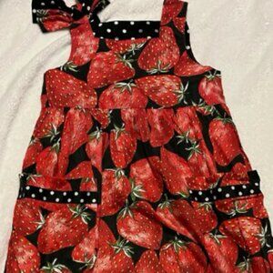 Vintage Strawberry Kids Dress
